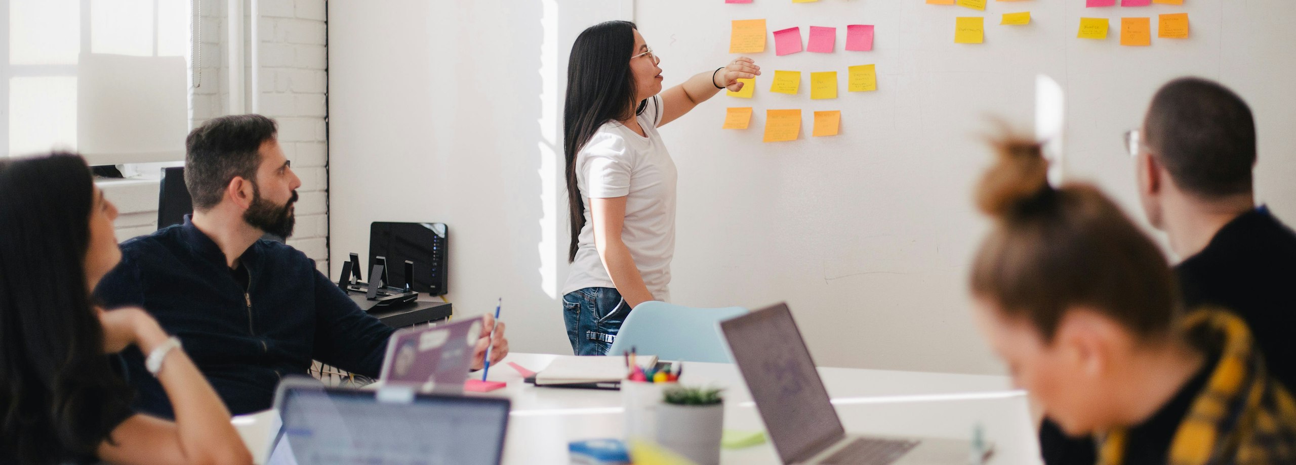 Sesión de capacitación para un equipo de trabajo